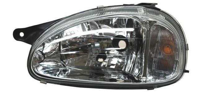 [20-B448-05-6B] FARO CHEVROLET CHEVY /POP/SWING/JOY/MONZA 2001 AL 2003 LISO C/AJUSTES IZQ