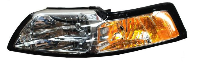 FARO FORD MUSTANG 1999 AL 2004 FONDO CROM IZQ TYC