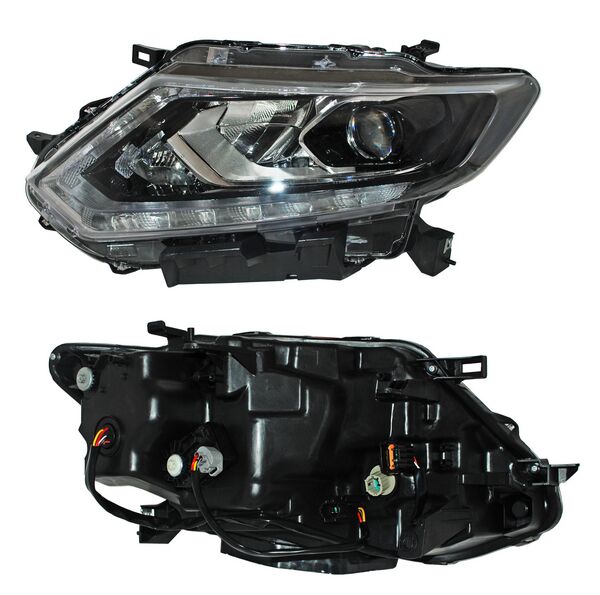[20-G606-06-2B] FARO NISSAN XTRAIL 2015 AL 2017 ELECT C/MOTOR C/LUPA LEDS IZQ TYC