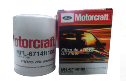FILTRO ACEITE FIAT GRAND PUNTO 1.4 MOTORCRAFT COD. MFL 6714 H100(131560)