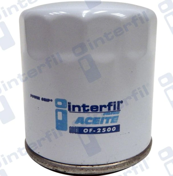 FILTRO ACEITE NISSAN SENTRA DE 1996 AL 2011 2.5 2-11 / FRONTIER DE 2005 AL 2009 / TIIDA DE 2007 AL 2010 1.8 DODGE ATOS DE 2001 AL 2004 1.0L FORD ESCORT GT DE 1991 AL 1996 1.8 DODGE INTERFIL COD. OF-2500(111689)