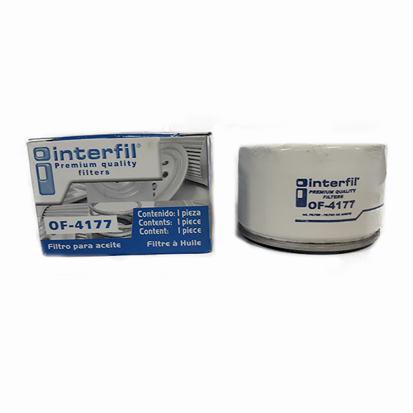 FILTRO ACEITE NISSAN PLATINA DE 2002 AL 2009L41.6 INTERFIL COD. OF-4177(111881)