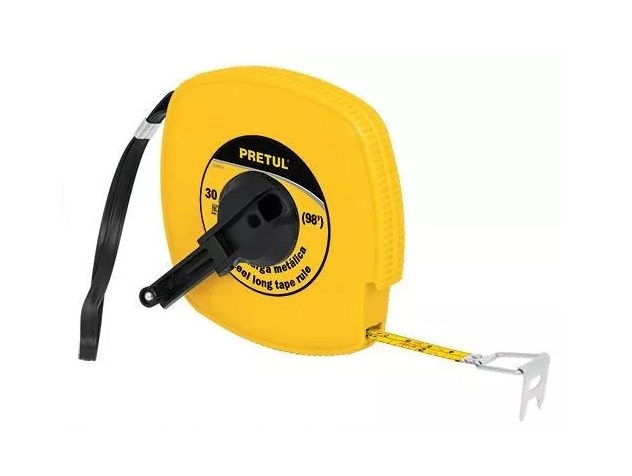 FLEXOMETRO CARCASA PLASTICA 30 M METALICA PRETUL COD. 20901 PRO-30ME(135370)