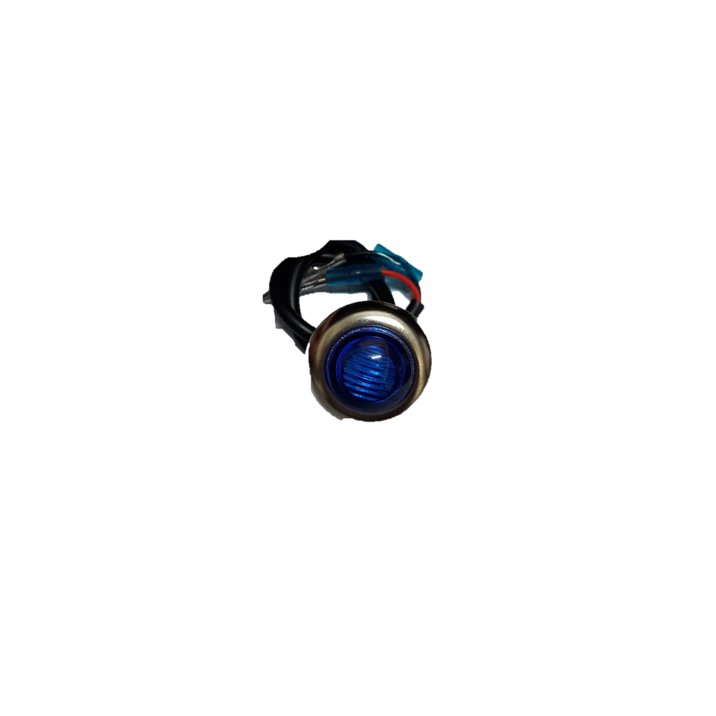 [SMFOCLEESTAAUMOCRARAZ] FOCO LED CRUCERO AZUL C/ARILLO ESTANDAR TABLERO AUTO / MOTO 1 PZA HGO (160465)