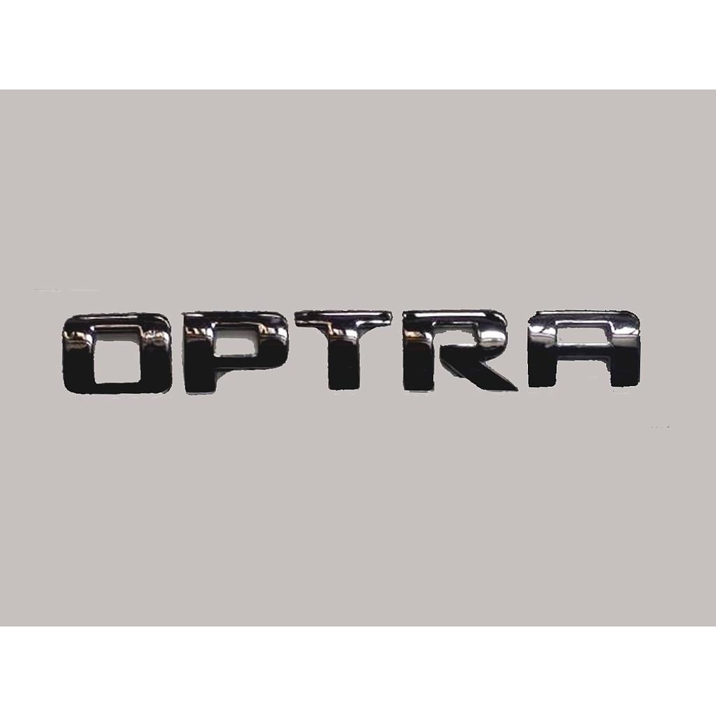 INSIGNIA ORIGINAL CAJUELA LETRAS CHEVROLET OPTRA C/ADHERIBLE 14X2.5CM CROM 1 PZA ( C-158)