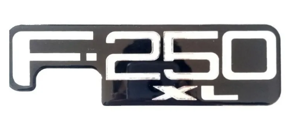 INSIGNIA ORIGINAL FORD F250 XLT LETRAS LAT ( F-027)