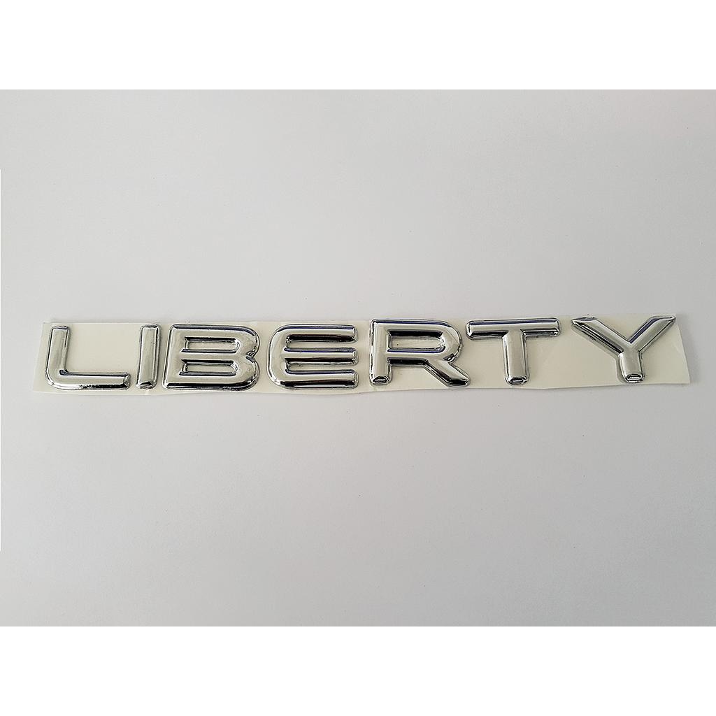 INSIGNIA ORIGINAL CHRYSLER LIBERTY JEEP LETRAS LAT TRAS ( CH-037)