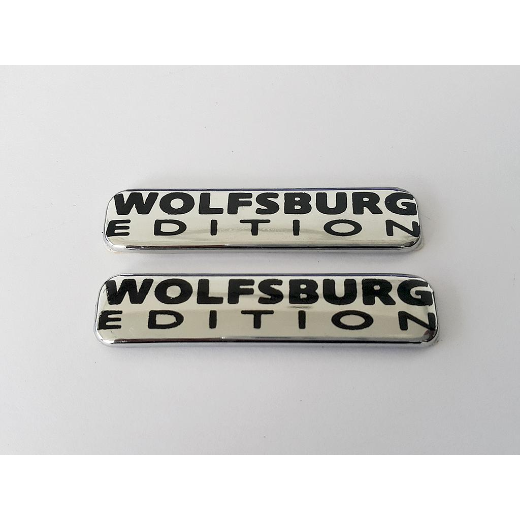 INSIGNIA ORIGINAL PLACA WOLFSBURG DECORATIVO LETRAS ( L-241)