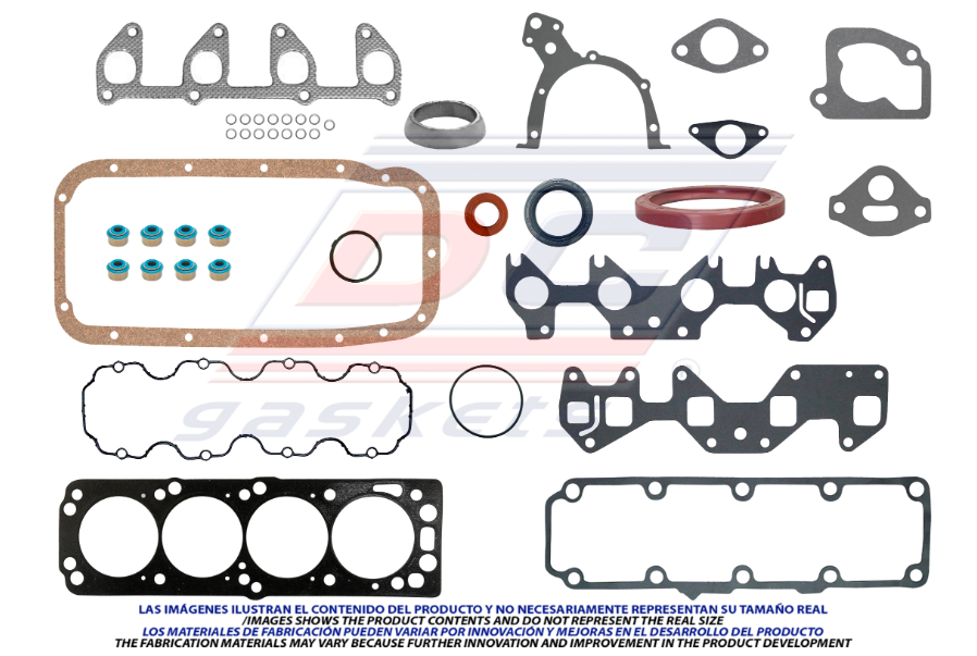JUEGO DE JUNTAS DE MOTOR CHEVROLET CHEVY 4L 1.6 DE 1996 AL 2010 DC COD. FS1001(114718)