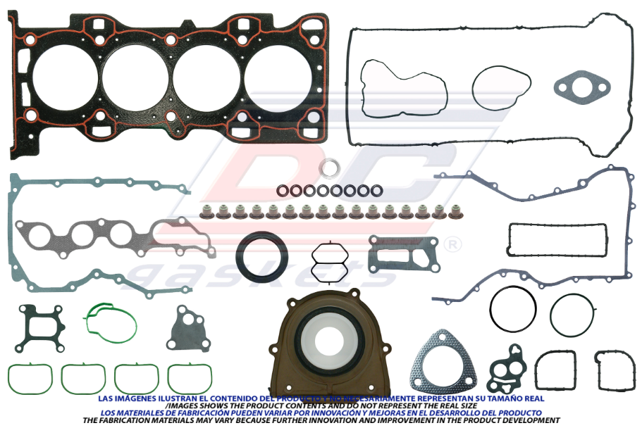JUEGO DE JUNTAS DE MOTOR FORD ECOSPORT DE 2004 AL 2008 L4 2.0 2.3L DC COD. FS3481(114837)