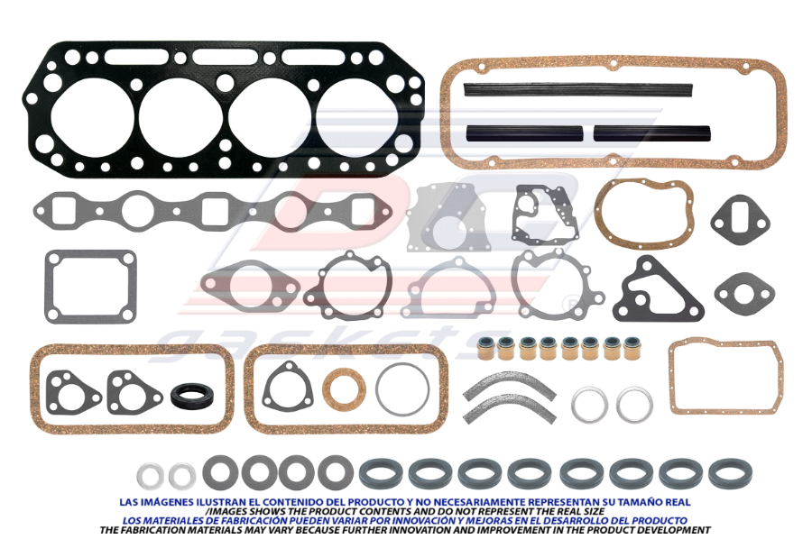 JUEGO DE JUNTAS DE MOTOR NISSAN ESTAQUITAS DE 1981 AL 1993 DC COD. FS12151(114839)