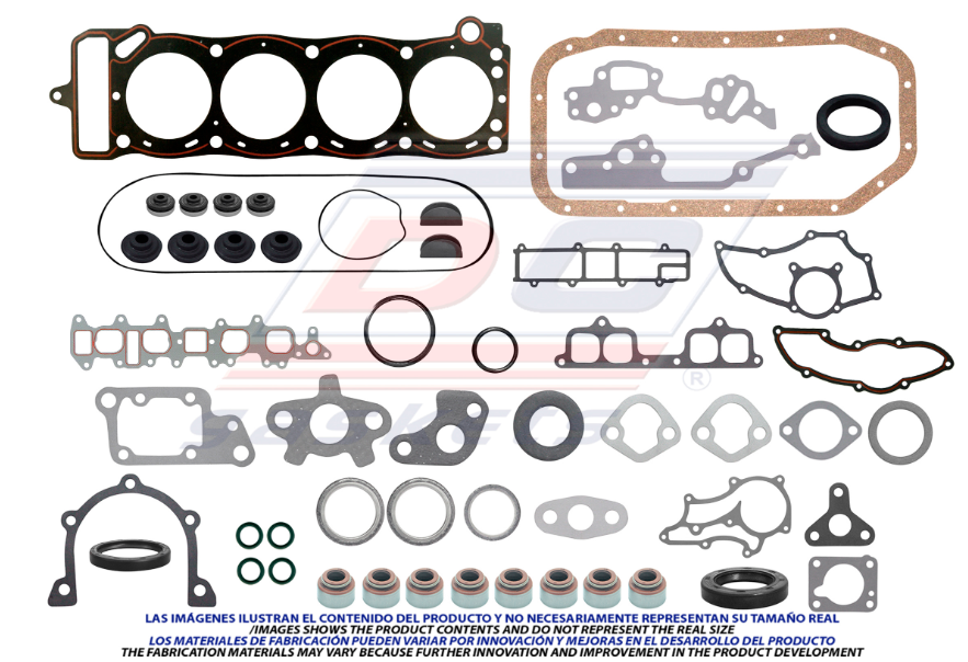 JUEGO DE JUNTAS DE MOTOR TOYOTA PU DE 1985 AL 1995 4L 2.4 DC COD. FS-1320-2(114865)