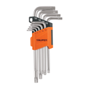 JUEGO DE LLAVES TORX 9 PIEZAS TRUPER COD. 15554 TORX-9