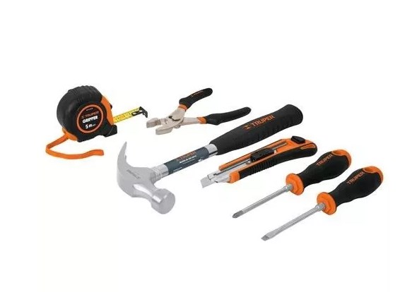 JUEGO DE HERRAMIENTAS CASERO 6 PZ TRUPER COD. 14651 JGO-CAS6X(136391)