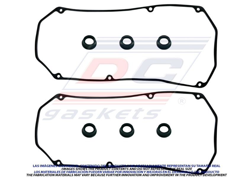 JUNTA DE TAPA DE PUNTERIAS CHRYSLER CIRRUS 2.5L V6 DE 1995 AL 2007 MITSUBISHI ECLIPSE 3.0L V6 DE 1995 AL 2007 / MONTERO 3.0L V6 DE 1995 AL 2007 DODGE STRATUS 2.5L 3.0L V6 DE 1995 AL 2007 SELLO TUBO BUJIAS DC COD. VS3252R(115430)