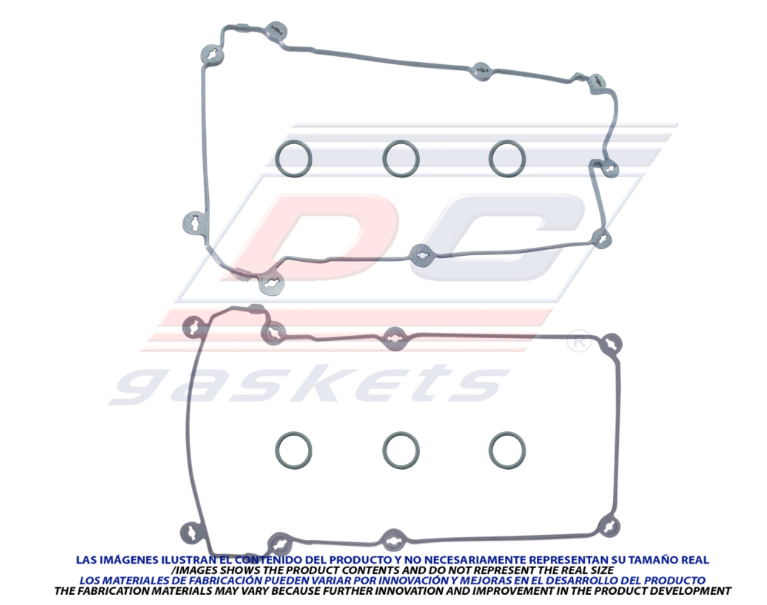JUNTA DE TAPA DE PUNTERIAS FORD COUTUR V6 2.5 DE 1995 AL 2002 / MYSTIQUE V6 2.5 DE 1995 AL 2002 2PZAS DC COD. VS-3311-R(115452)