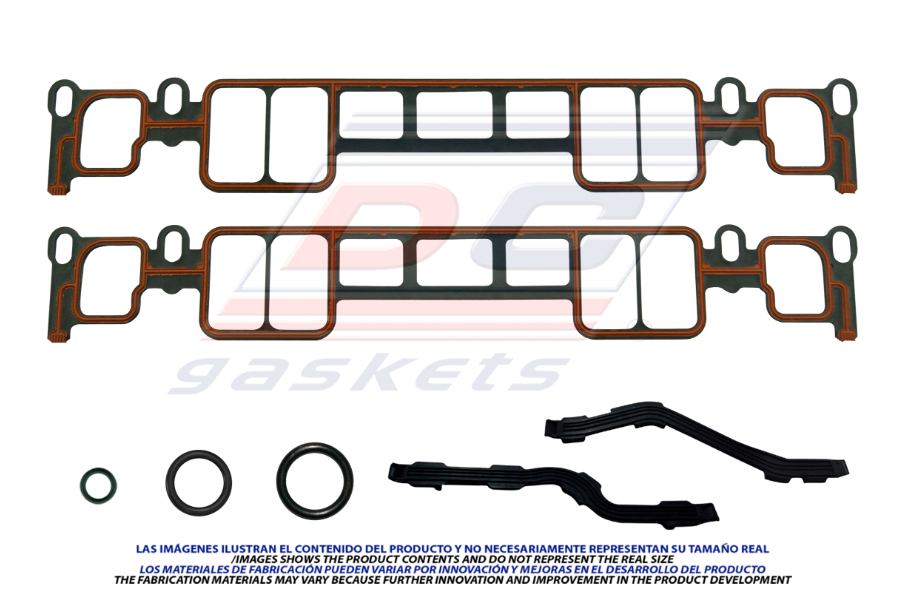 JUNTA MULTIPLE DE ADMISION CHEVROLET SUBURBAN DE 1999 AL 2003 5.7 V8 VORTEC DC TERMOPLAST COD. MS41509(115688)