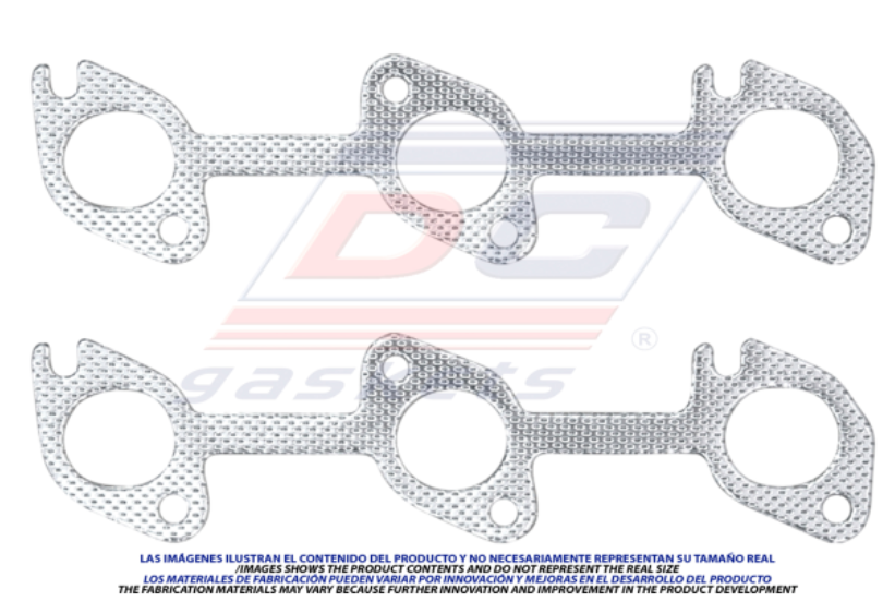 JUNTA MULTIPLE DE ESCAPE FORD RANGER DE 1986 AL 1992 V6 2.9 2 PZAS DC COD. MS4308E(115811)