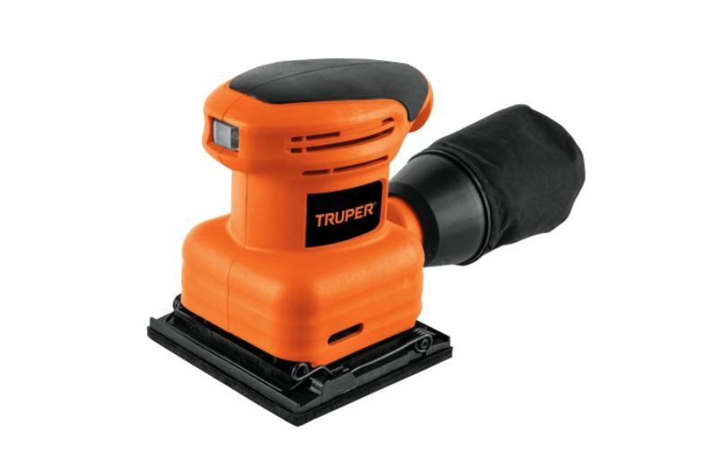LIJADORA ORBITAL PROFESIONAL 1/4 200 W MANO ANTIDERRAPANTE BOLSA RECOLECTORA DE POLVO TRUPER
