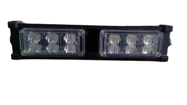 LUZ LED ESTROBOSCOPICA 12 LEDS ROJO/BCO C/ESTROBO (129501)EX+