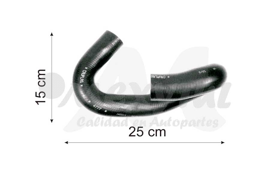 [UMAR4777] MANGUERA RADIADOR CHEVROLET ASTRA SUP 1.8 COD 4777 CH140141 (132825)