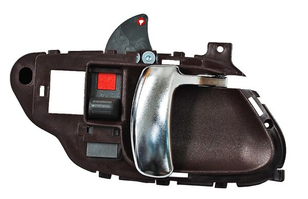 [MICPU95RCR] MANIJA INT CHEVROLET PU/ SUBURBAN/ BLAZER/ YUKON/ TAHOE/ ESCALADE 95-98 PLAST ROJA/CROM DER TW