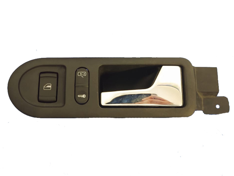 MANIJA INT VOLKSWAGEN GOLF DE 1999 AL 2006 /JETTA DE 1999 AL 2015 NEG/CROM S/HOYO C/SEGURO CONT ESPEJO DEL DER EX+