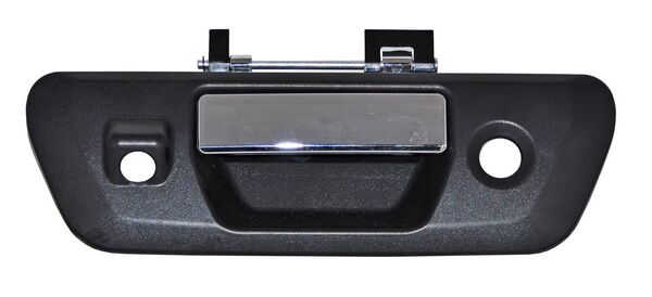 MANIJA TAPA BATEA (CAJA) NISSAN PU NP300/ FRONTIER 16-20 NEG/CROM C/HOYO P/CAM TW