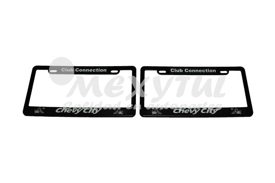 MARCO PLACA CHEVROLET CHEVY PLAST JUEGO TODOS OEM CON LETRAS (123513)