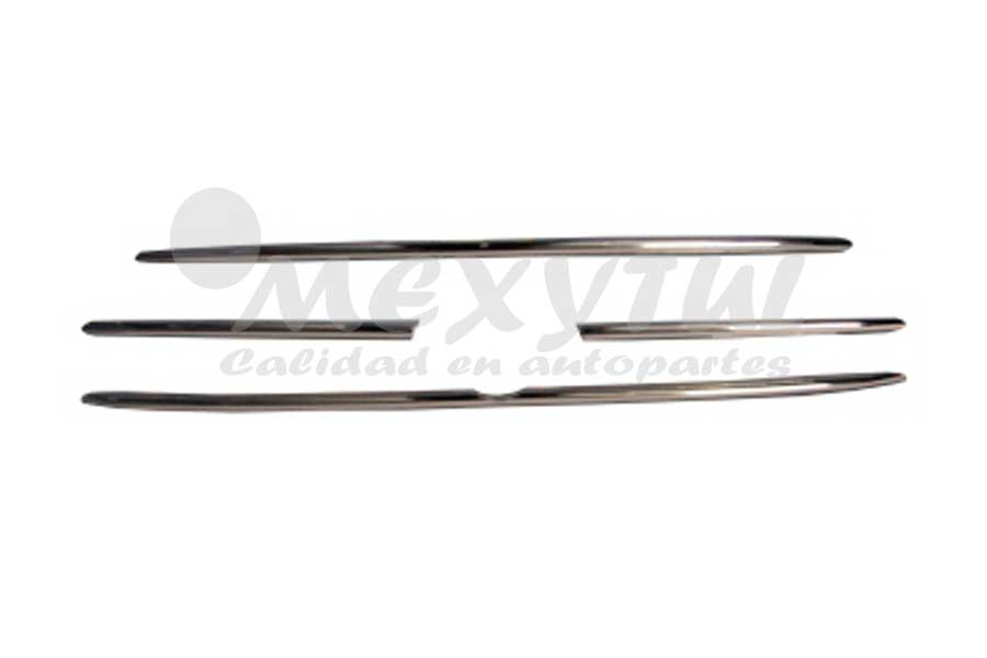 MOLDURA PARRILLA CHEVROLET TRACKER 05-07 CROM 4 PZAS (10327)