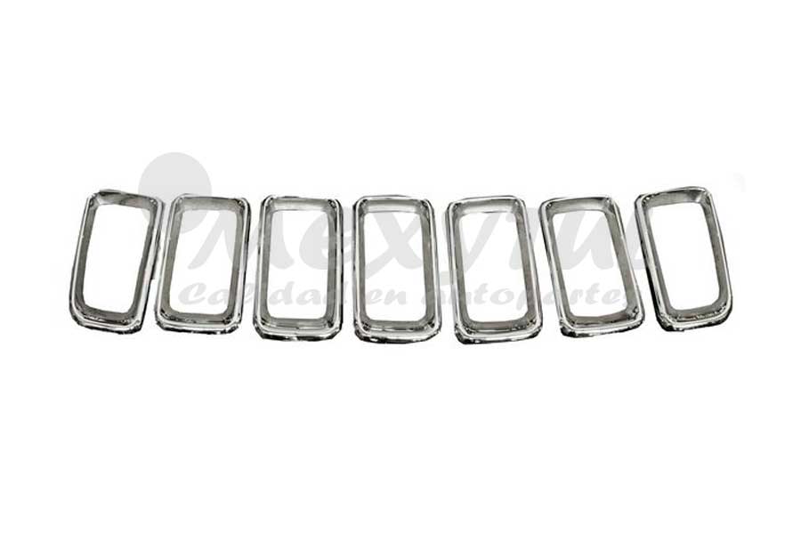 [JECO18MOP7PC] MOLDURA PARRILLA JEEP COMPASS 18-19 7 P CROM
