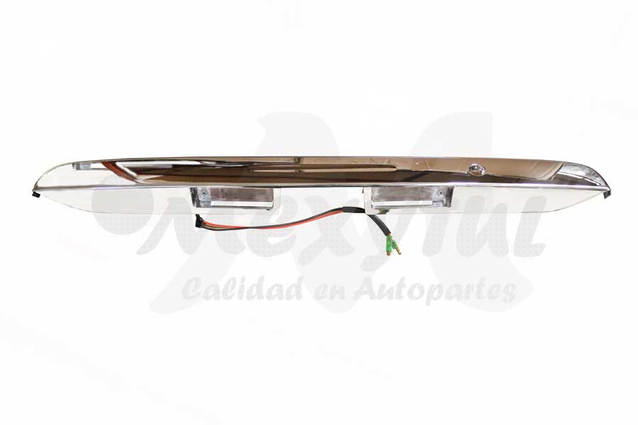 MOLDURA 5TA PTA TOYOTA HIACE DE 2005 AL 2010 C/LUZ PLACA CROM (9843)