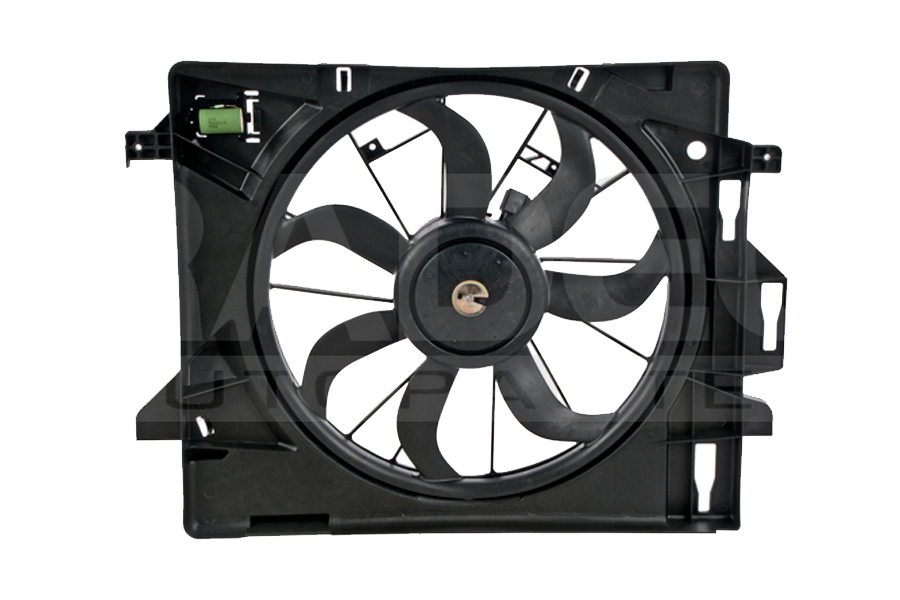MOTOVENTILADOR DODGE CARAVAN / VOYAGER / TOWN & COUNTRY 08-16 3.3/ 3.8/ 4.0L V6 P/RAD SENCILLO COMPLETO