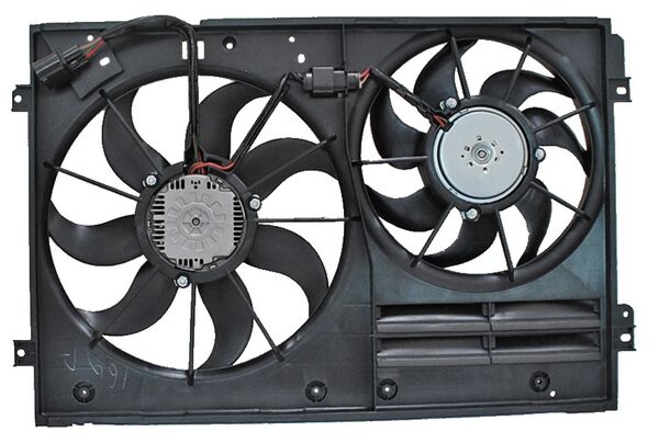 MOTOVENTILADOR VOLKSWAGEN JETTA DE 2008 AL 2018/ PASSAT DE 2006 AL 2015/ GOLF/ BEETLE DE 2012 AL 2016/ TIGUAN 09-16/ EOS DE 2007 AL 2010/ A3/ GTI DE 2006 AL 2009/ AUDI TT DE 2008 2.0L DOBLE COMPLETO