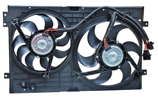 MOTOVENTILADOR VOLKSWAGEN JETTA/ GOLF/ GTI 99-08 L4/V6 1.8/1.9/2.0 L DOBLE COMPLETO TW
