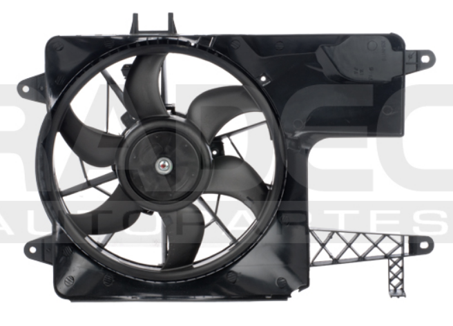 MOTOVENTILADOR VOLKSWAGEN POINTER DE 1998 AL 2009 S/AIRE 2 PINES (8914) EX+