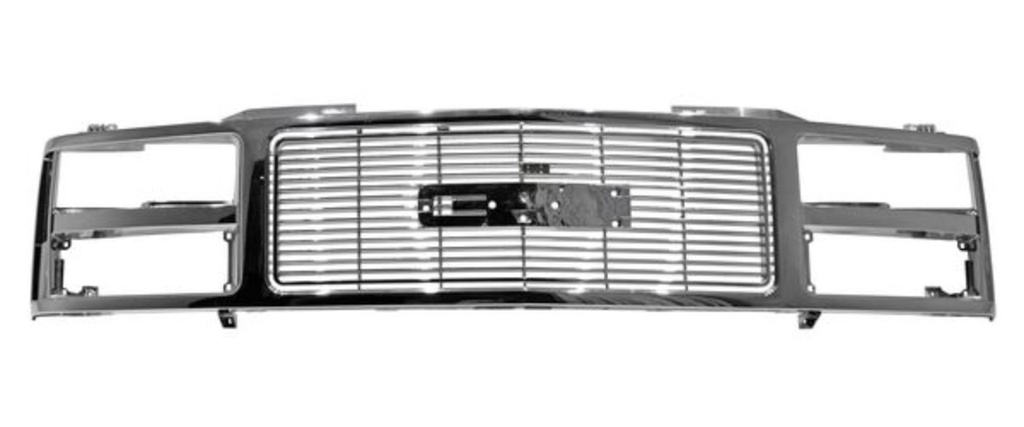 PARRILLA CHEVROLET PU/GMC SIERRA 1988 AL 1993 CROM TW