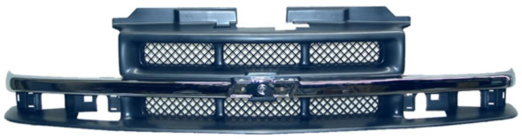 [CHS1098PARCR] PARRILLA CHEVROLET S10 98-04 CROM (6745) TW