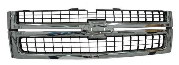 [CHSIL07PARC] PARRILLA CHEVROLET SILVERADO DE 2007 AL 2010 2500/3500 CROM