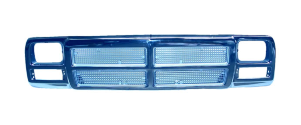 PARRILLA DODGE PU 90-93 CROM S/LETRAS (6816)