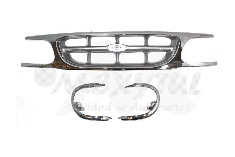 PARRILLA FORD EXPLORER DE 1995 AL 2001 CROM/GRIS COMPLETA (6878)