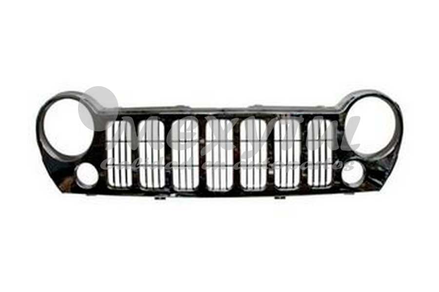 PARRILLA JEEP LIBERTY 05-07 CROM P/FARO AUX (6799)