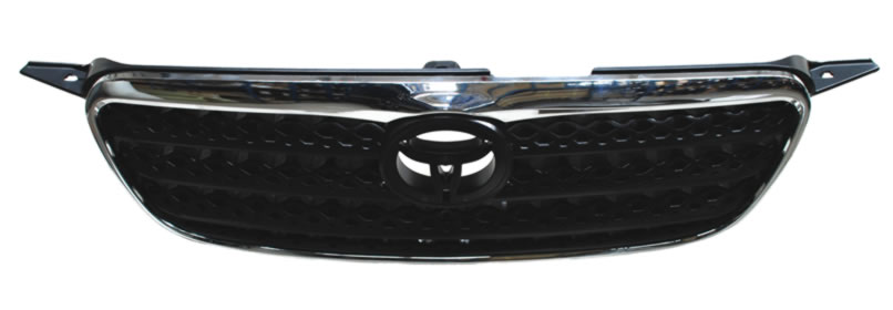 PARRILLA TOYOTA COROLLA 05-08 NEG C/MOLD CROM (6618)
