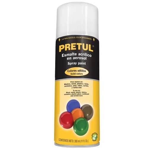 PINTURA AEROSOL BCO BRILLANTE PRETUL COD. 27171 PA-BB-P(131477)