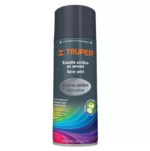 PINTURA AEROSOL GRIS OBSCURO TRUPER COD. 19044 PA-GO