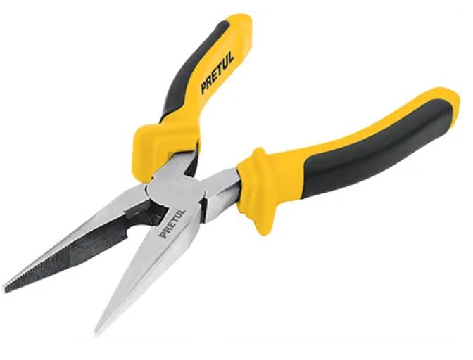 PINZAS DE PUNTA Y CORTE 8" MANGO COMFORT GRIP PRETUL 1 PZA