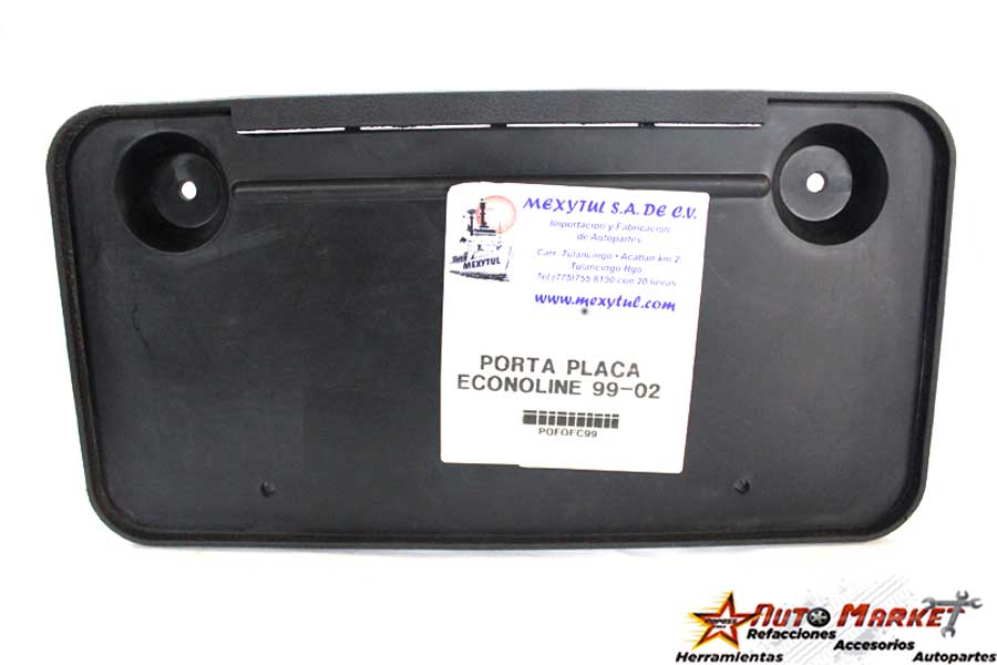 PORTAPLACA FORD VAN ECONOLINE DE 1992 AL 2002 DEL (101984)