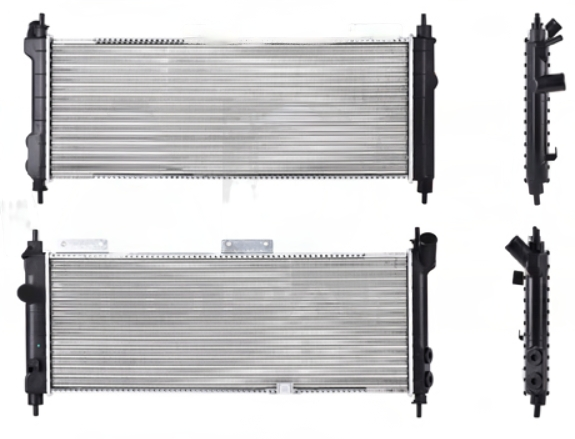 RADIADOR CHEVROLET CHEVY DE 1994 AL 2012 STD L4 1.6L S/AIRE 11 1/4X 20 6/7 ALUM MECANICO *R