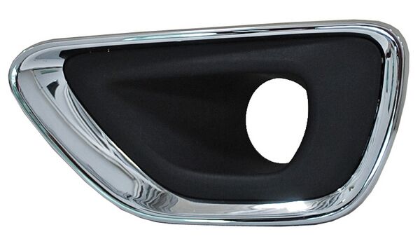 [JEGRC14REJDFCL] REJILLA (PARRILLA) DEFENSA JEEP GRAND CHEROKEE DE 2014 AL 2016 P/FARO AUX CROM/NEG IZQ (136085)
