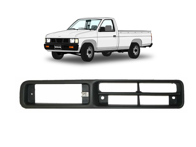 REJILLA (PARRILLA) DEFENSA NISSAN PU D21 DE 1994 AL 2008 DER (7156)